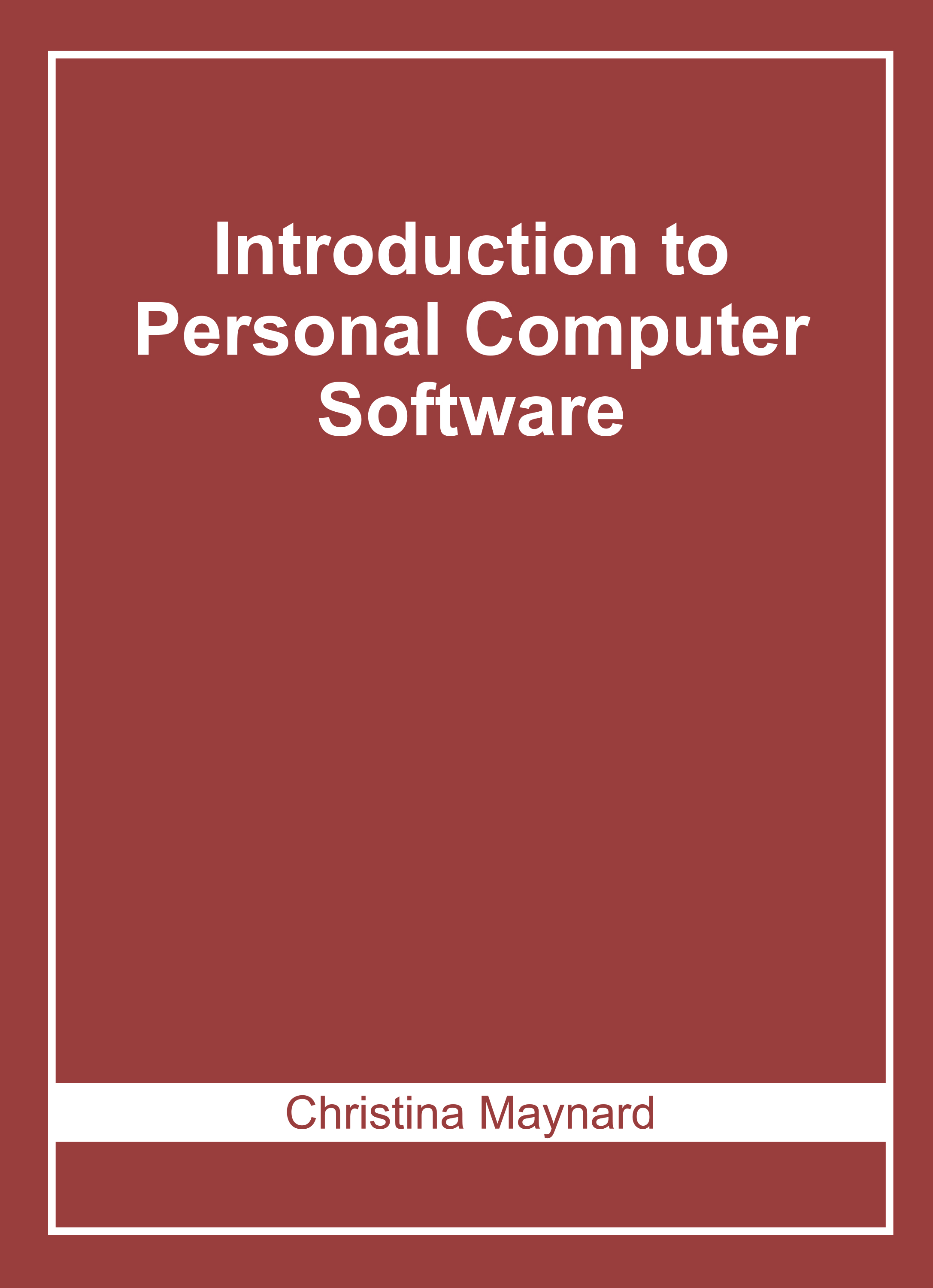 Introduction to Personal Computer Software