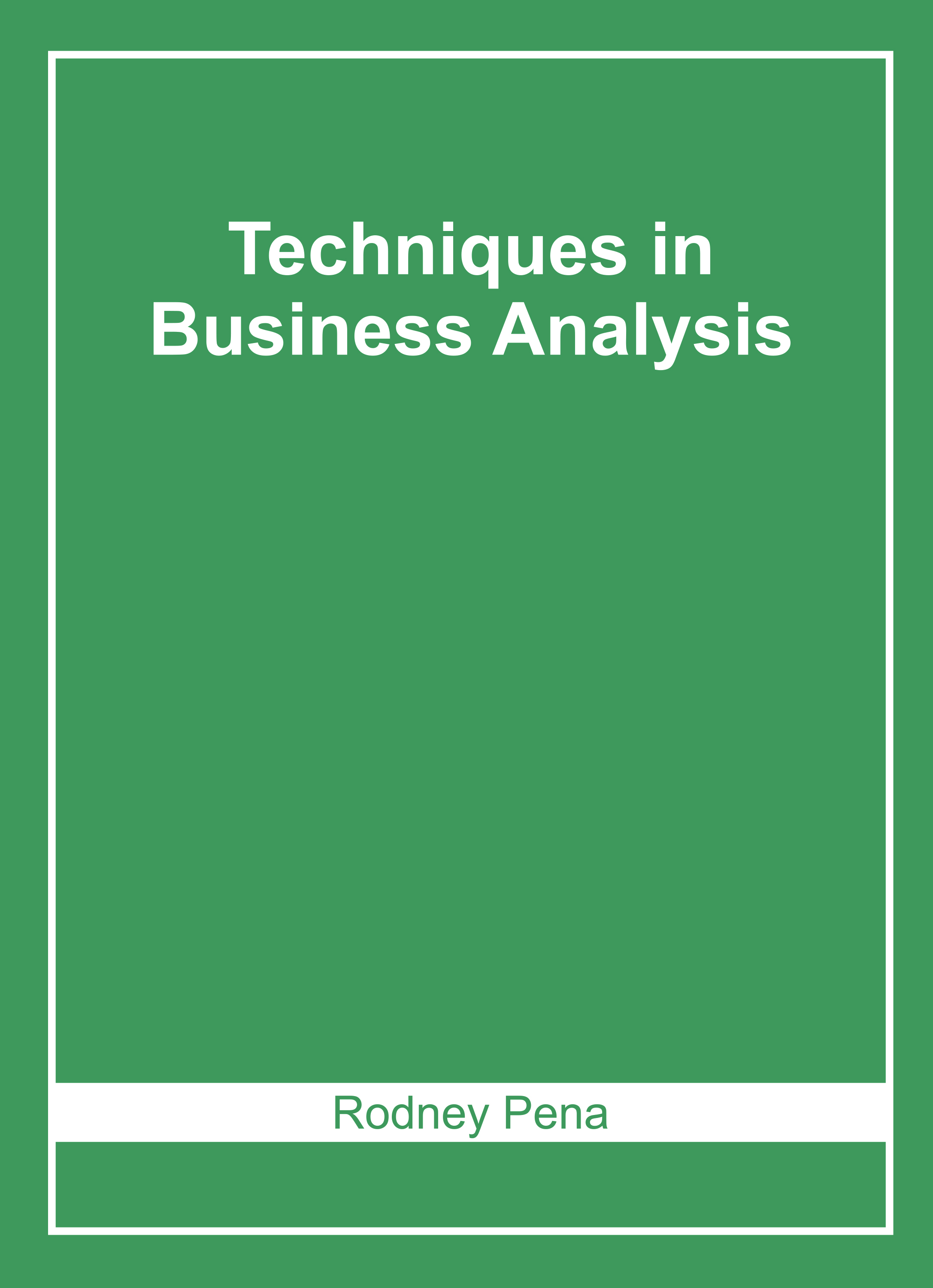 Techniques in Business Analysis