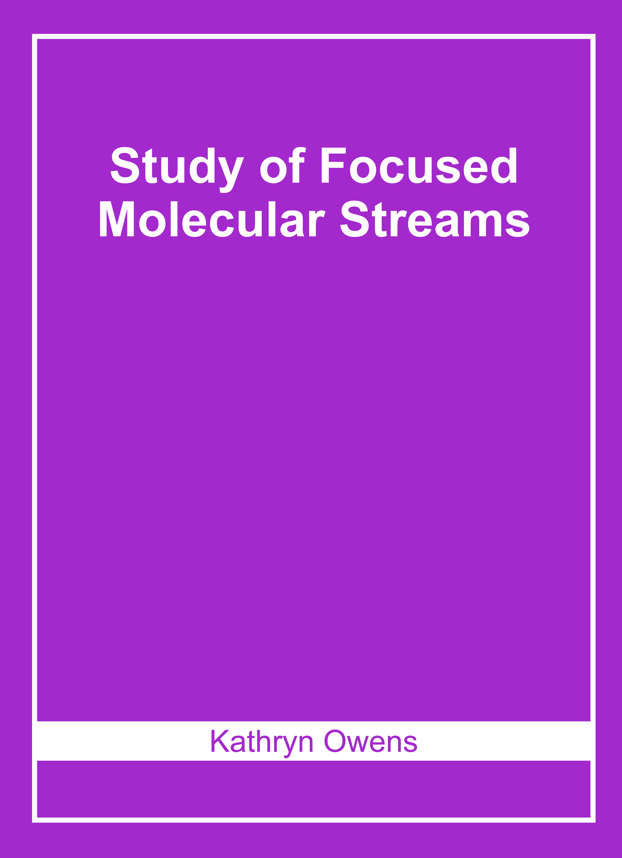 Study of Focused Molecular Streams