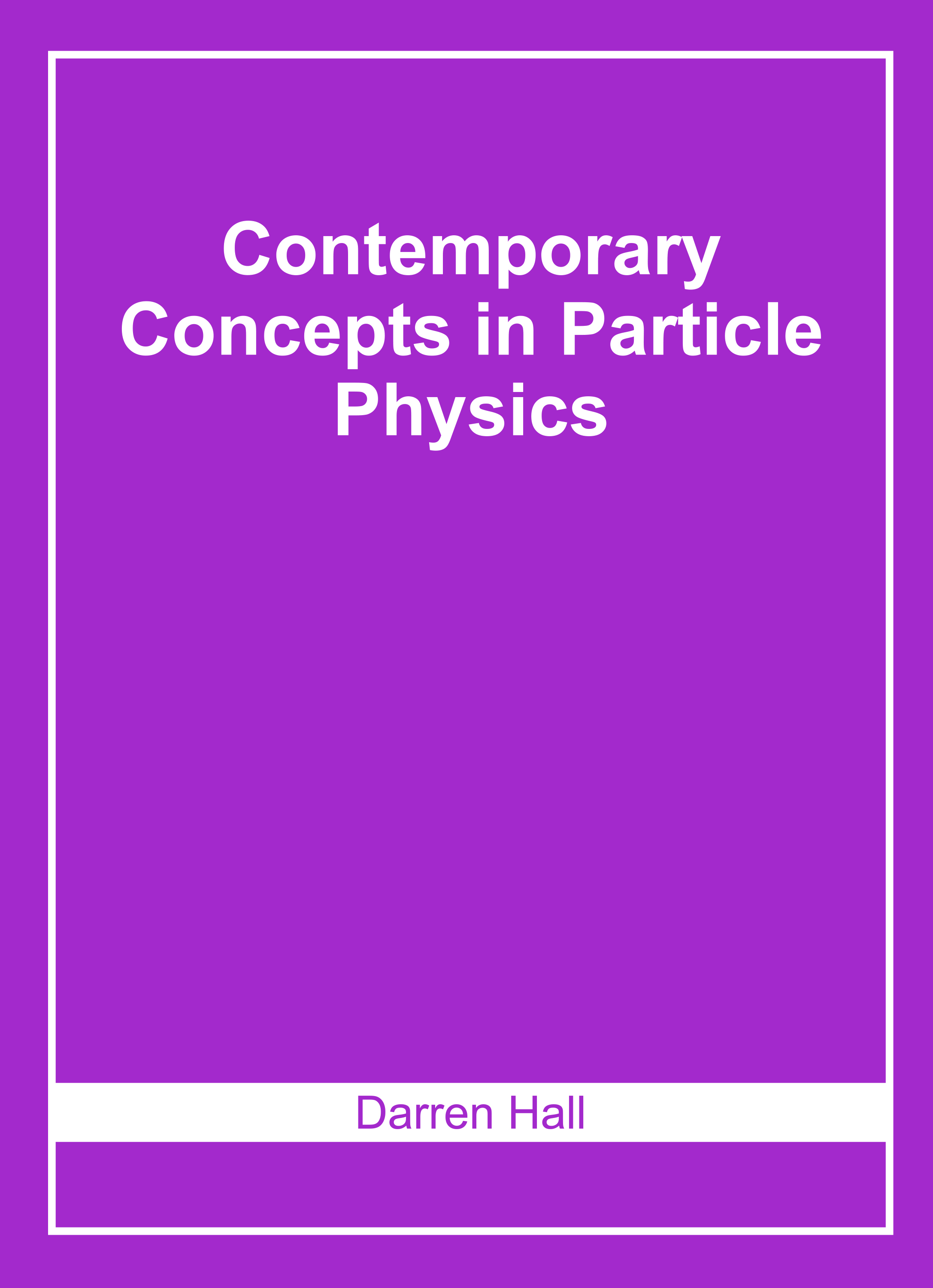 Contemporary Concepts in Particle Physics