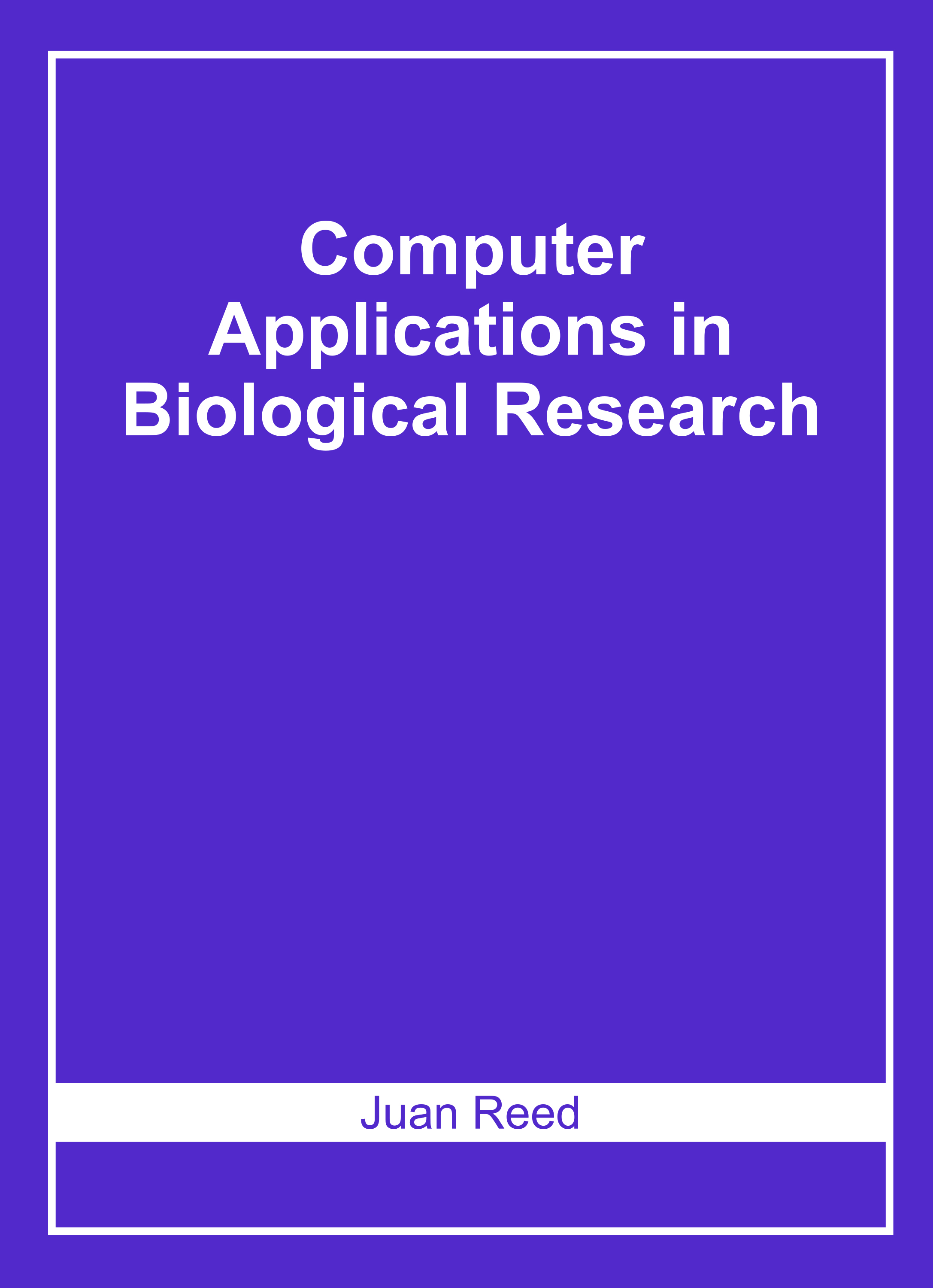 Computer Applications in Biological Research