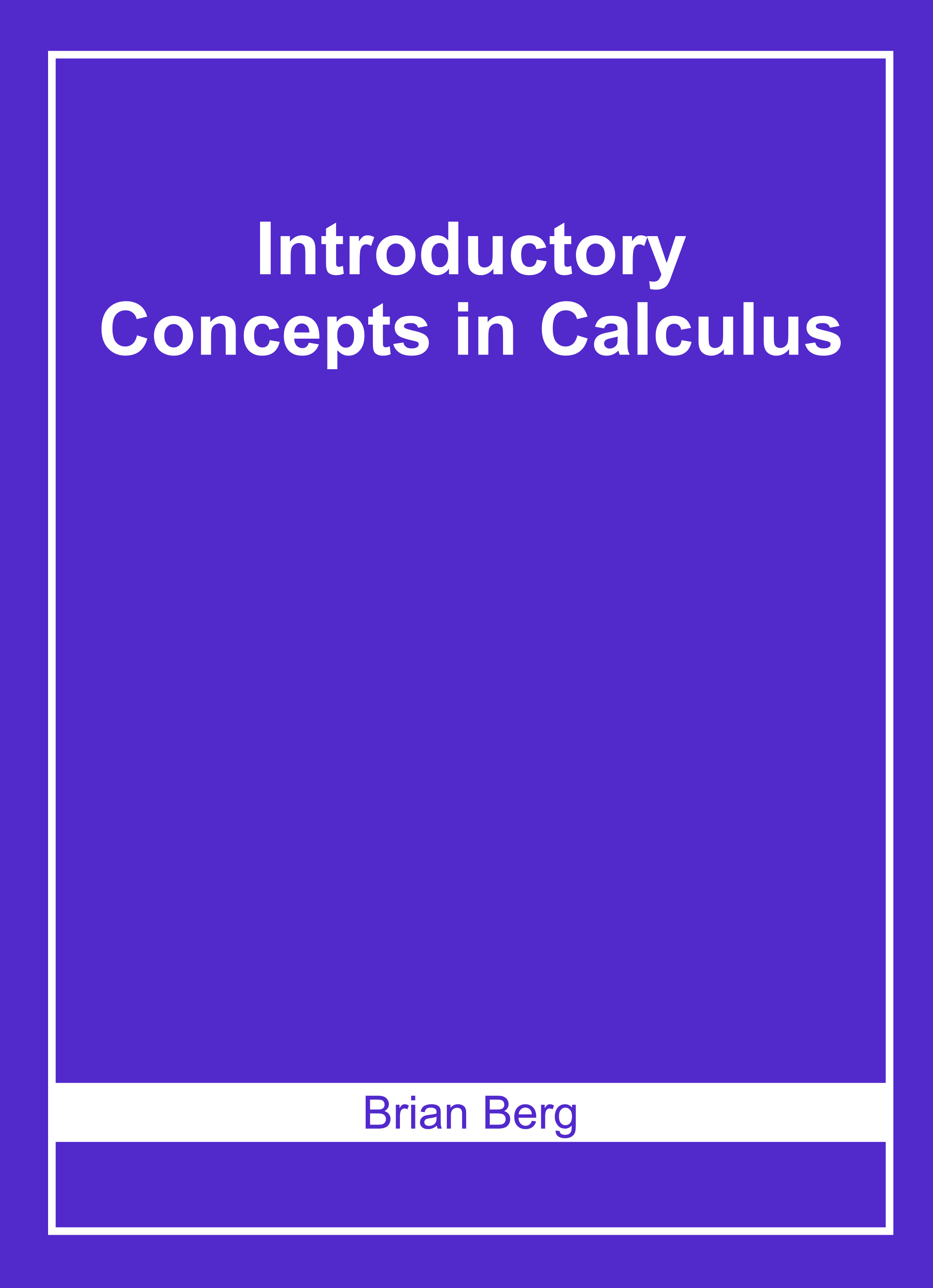 Introductory Concepts in Calculus